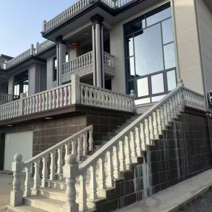 重庆 芝麻白别墅阳台栏杆，楼梯栏杆