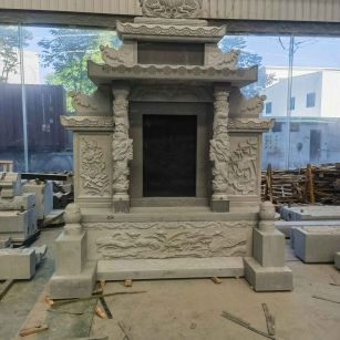 重庆 芝麻灰高档墓碑、土墓，一套也支持定做