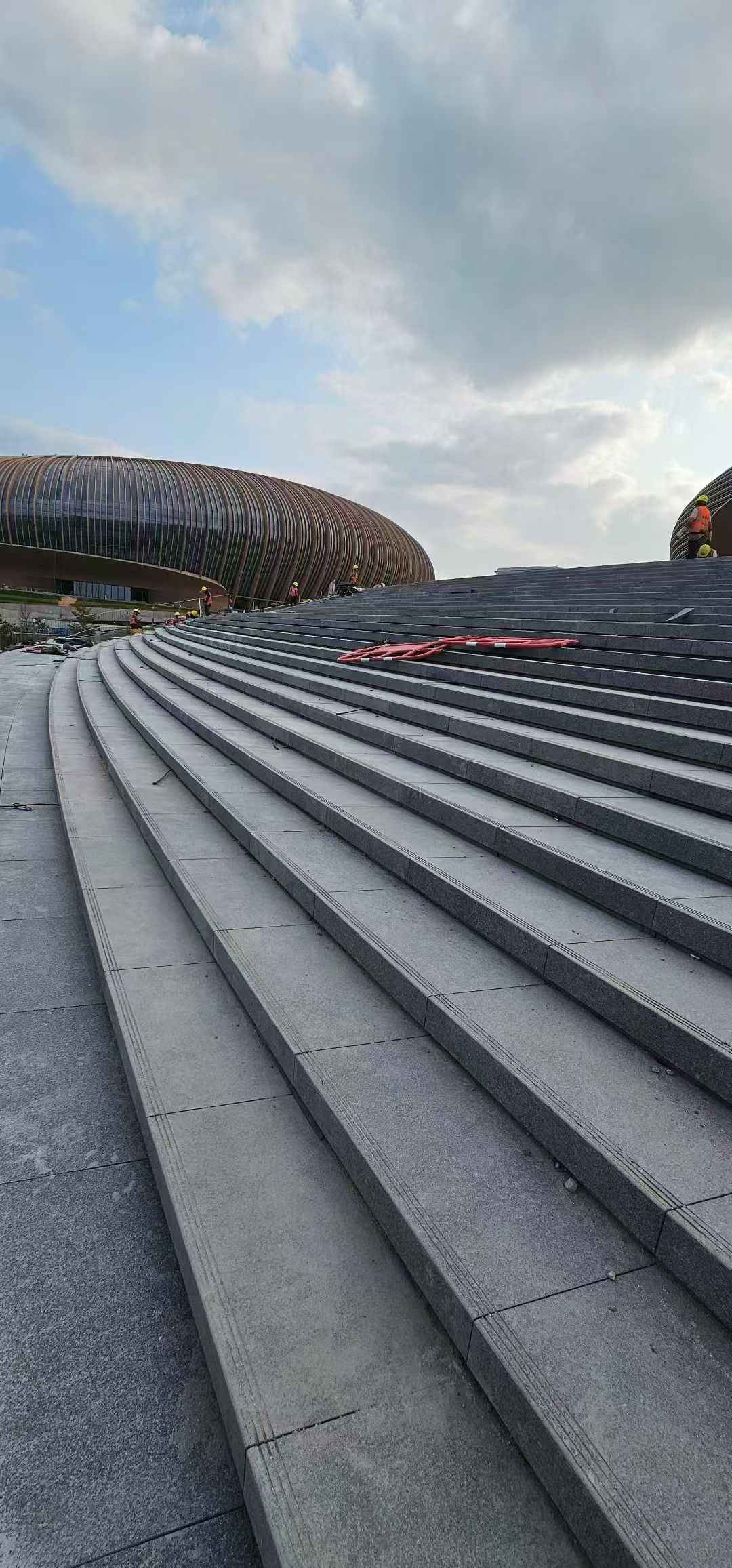 重庆 弧形整石台阶铺装效果图