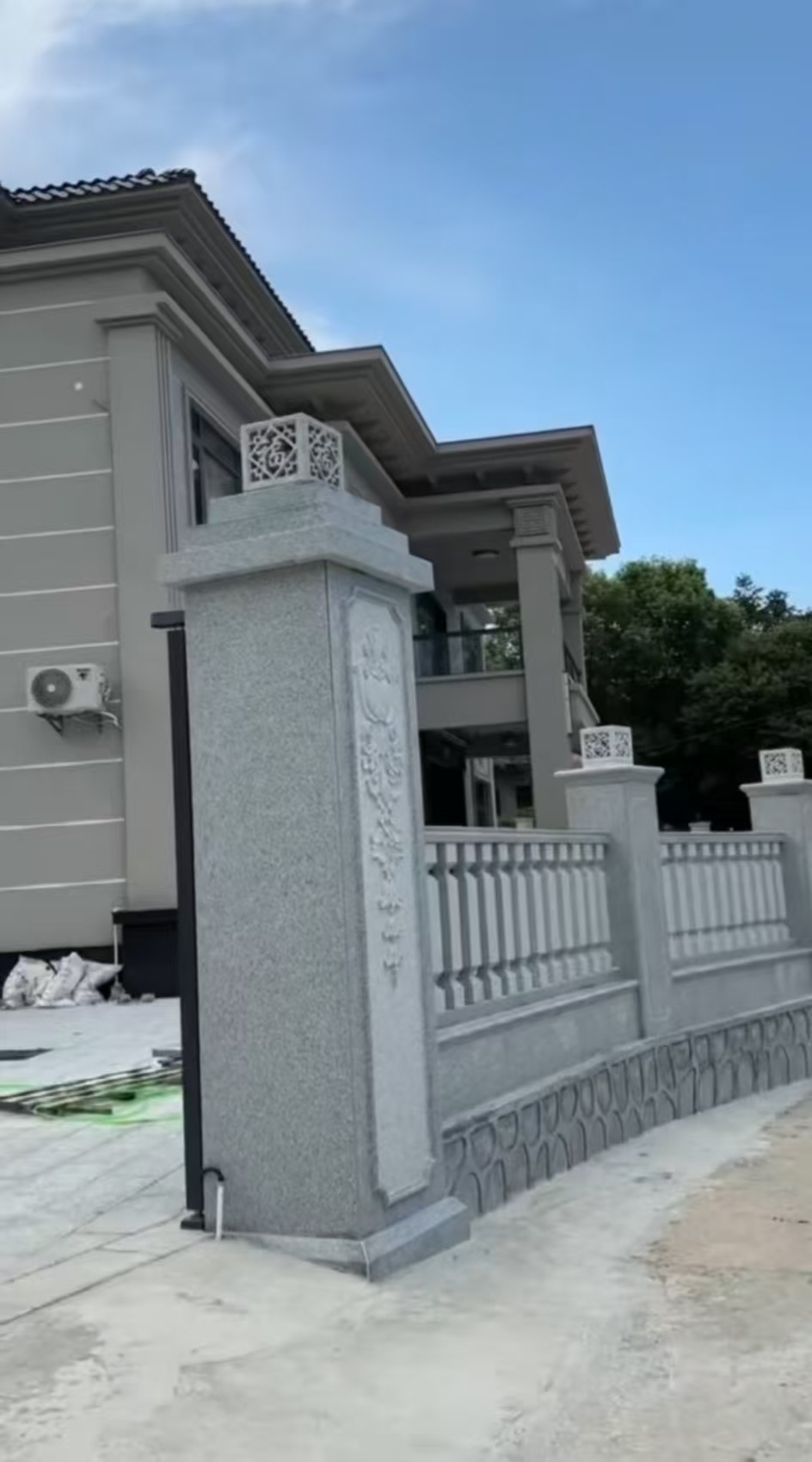 重庆 芝麻白别墅围墙栏杆，私人订制