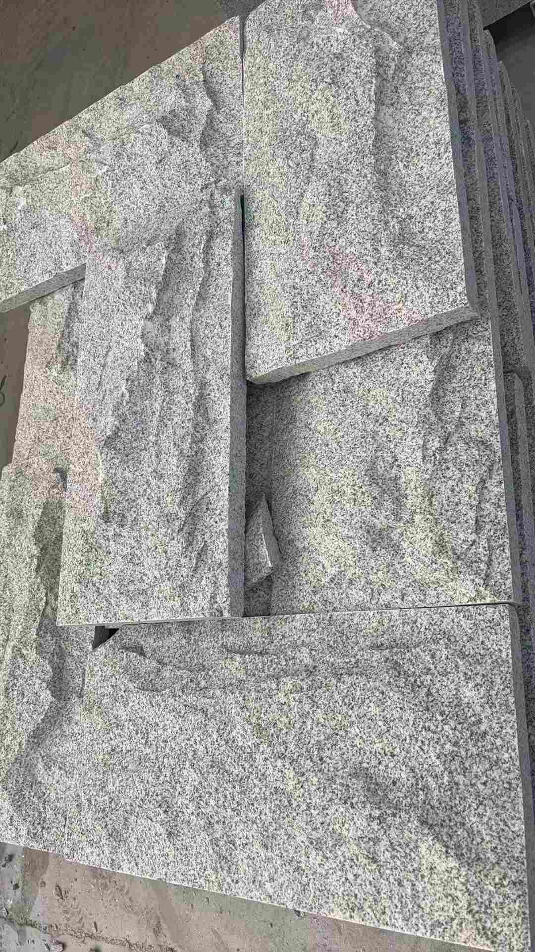 重庆 芝麻白自然面花岗岩成品板