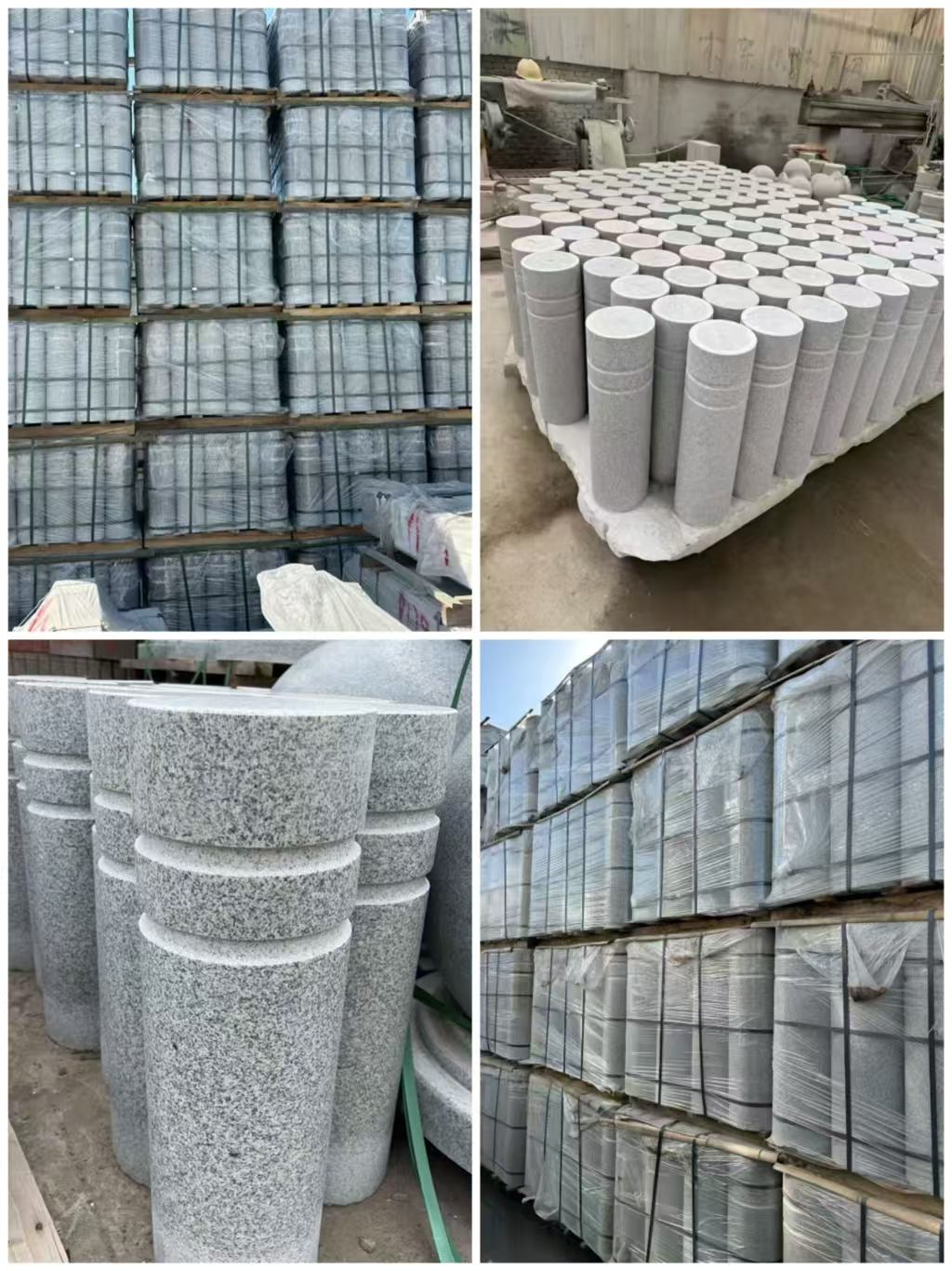 重庆 芝麻白花岗岩挡车柱、隔离柱多少钱