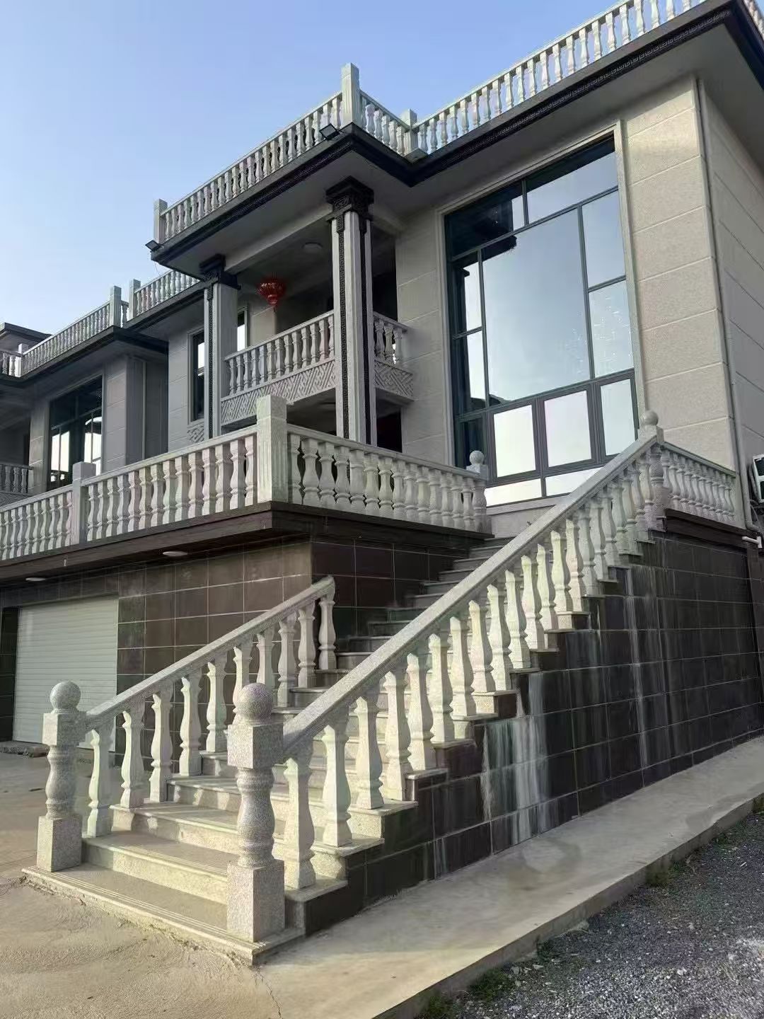 重庆 芝麻白别墅阳台栏杆，楼梯栏杆