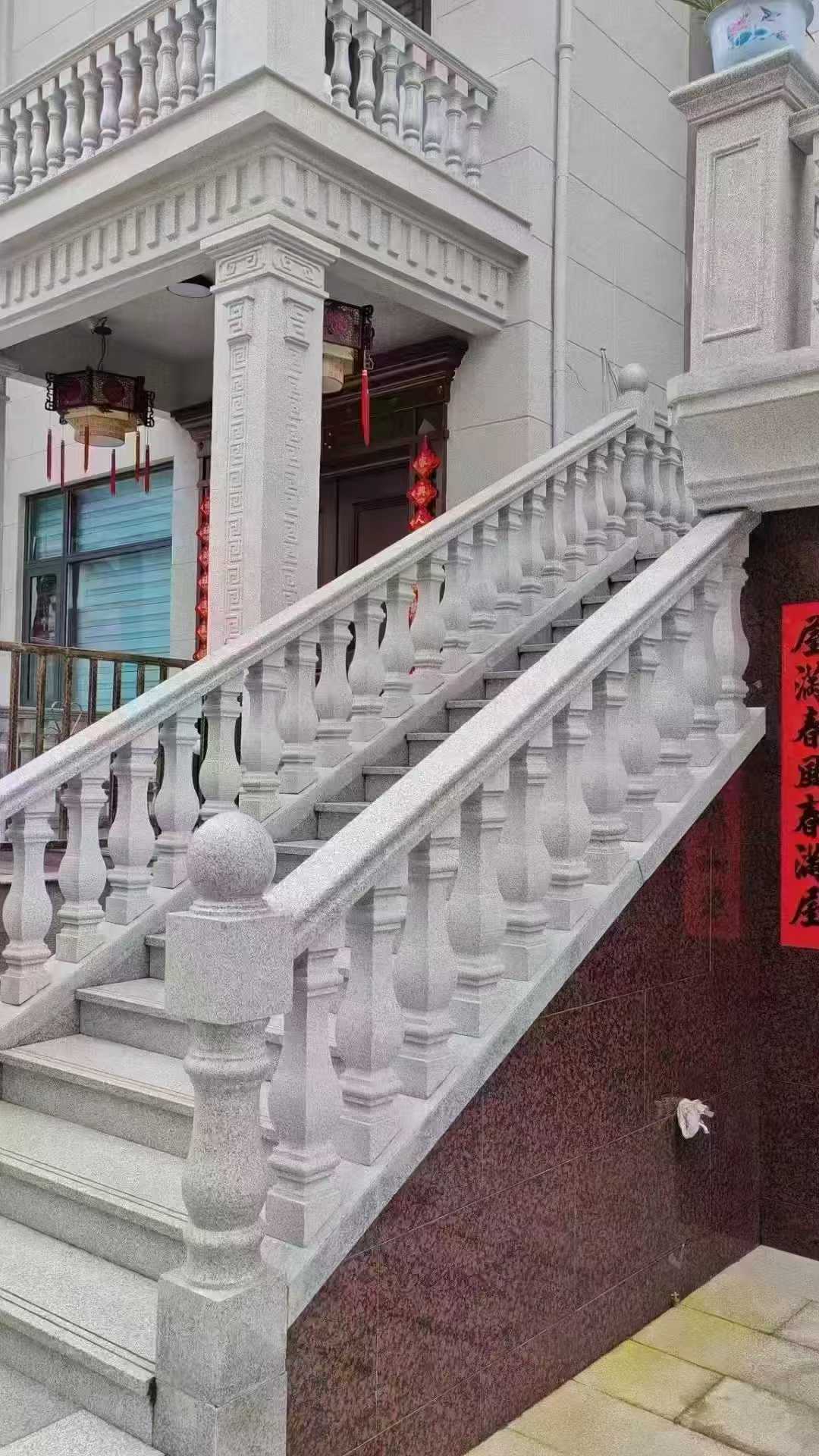 重庆 天然石材 阳台庭院护栏、栏杆