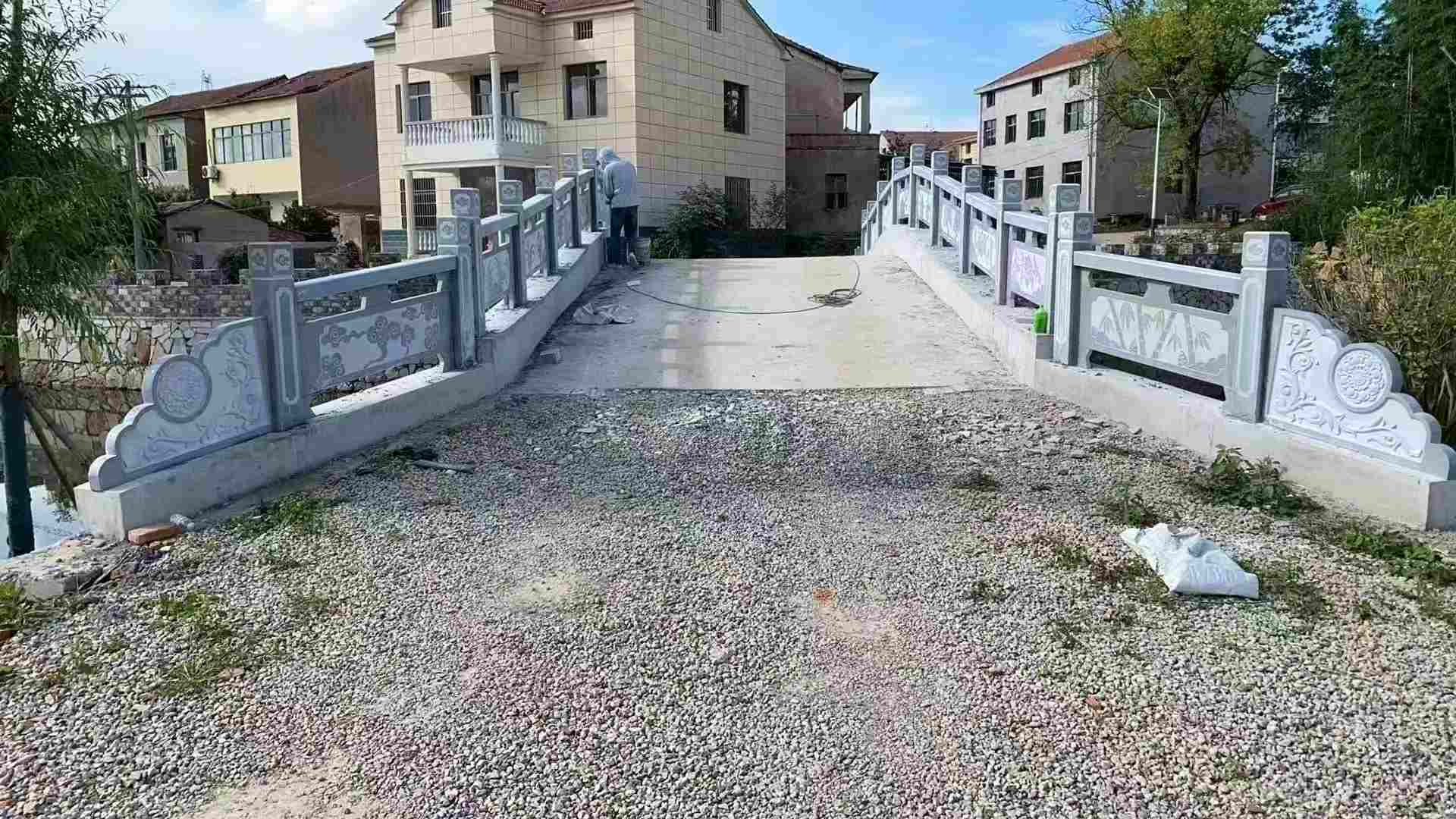 重庆 芝麻灰花岗岩桥栏杆